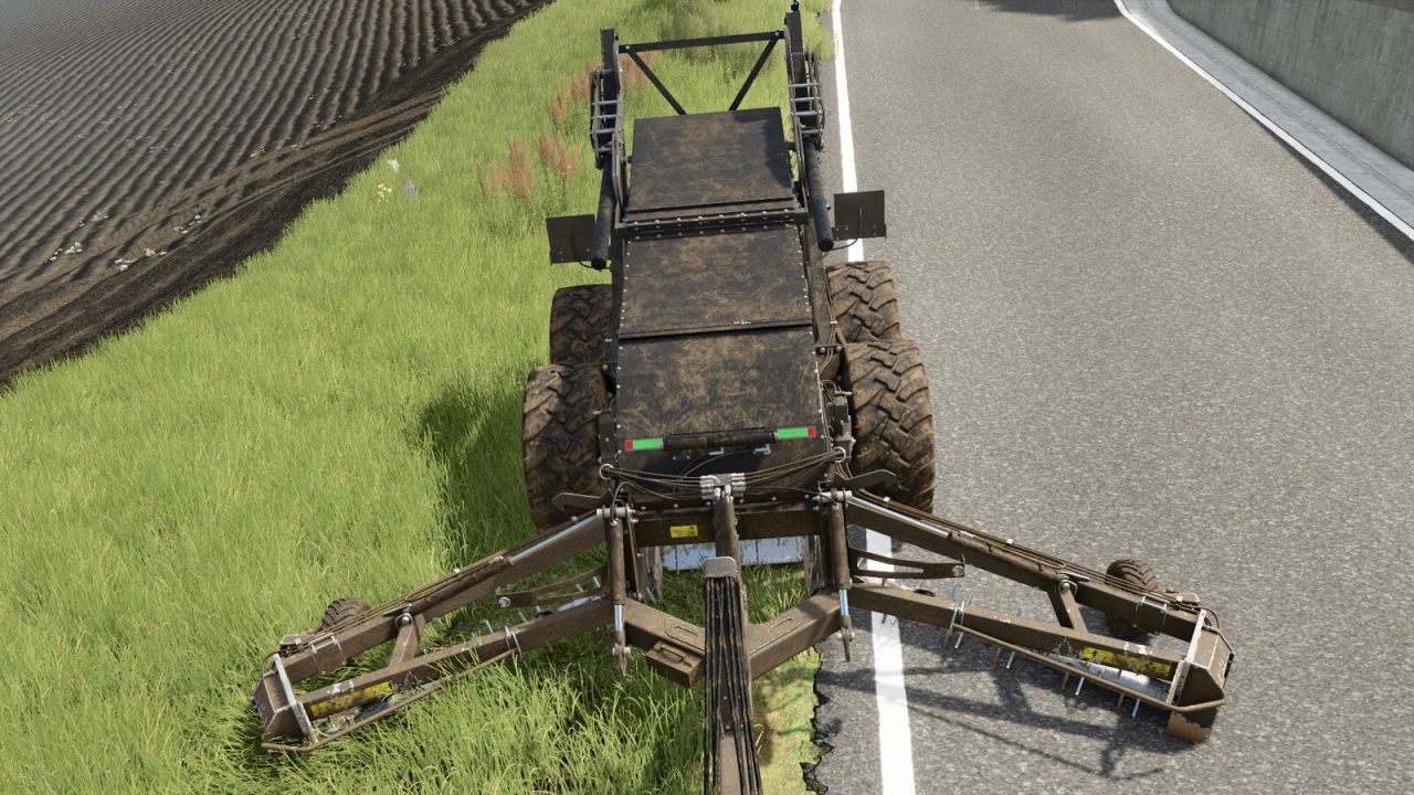 Effektiver Steinsammler Elho Scorpio 550 mit realistischer Anpassung an das Gelände für FS25