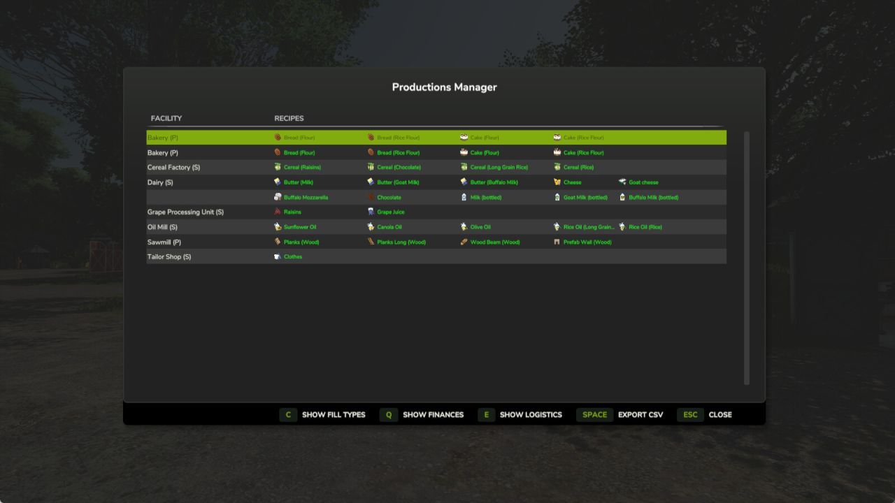 Ефективний Productions Manager для Farming Simulator 25 — Розумне Керування Виробництвами - Скріншоти