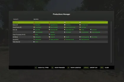 Efficient Productions Manager for Farming Simulator 25 — Smart Production Management — 3