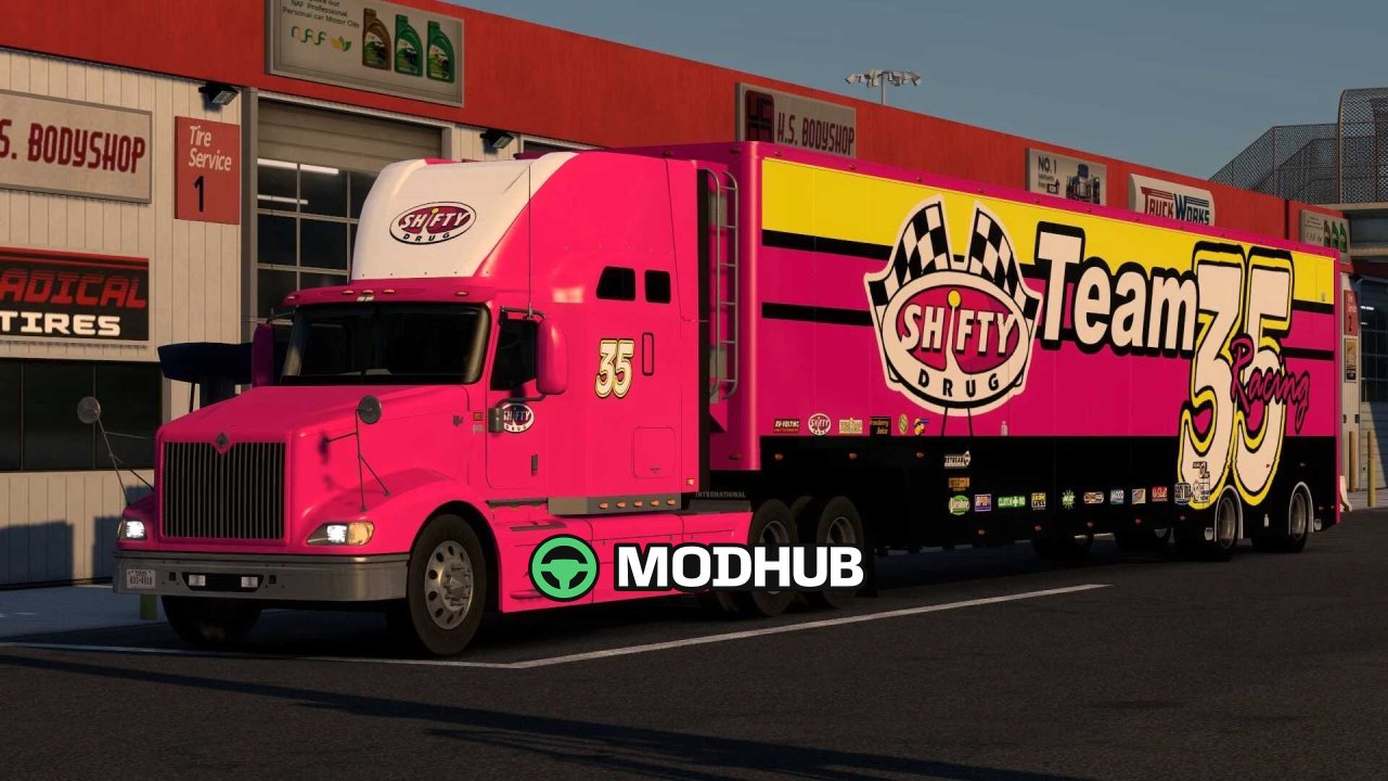 Скіни Piston Cup Haulers Combo Pack v1.0 для ATS