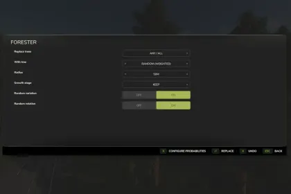 Ефективний Інструмент Forester для FS25 — Швидка Заміна та Видалення Дерев — 1