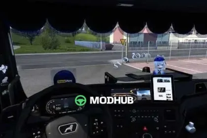 Анімоване кермо 1.61 для ETS2 — 2