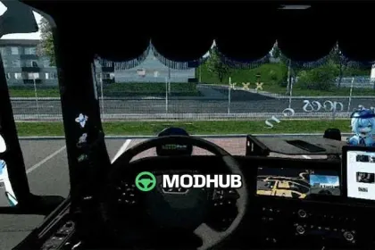 Анімоване кермо 1.61 для ETS2 — 3