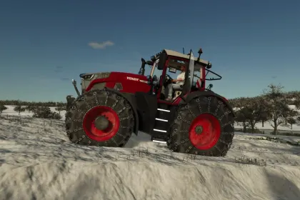 Ефективний SnowChain (Prefab) — Снігові Ланцюги 650/65R34 та 710/75R42 для FS25 — 1