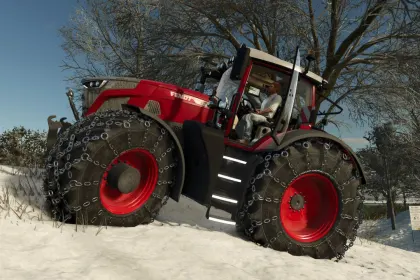 Ефективний SnowChain (Prefab) — Снігові Ланцюги 650/65R34 та 710/75R42 для FS25 — 2