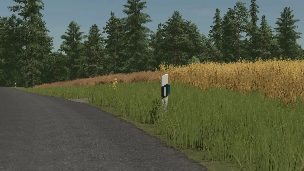 Realistic German Guide Posts (Prefab) — German Road Posts for FS25 Map