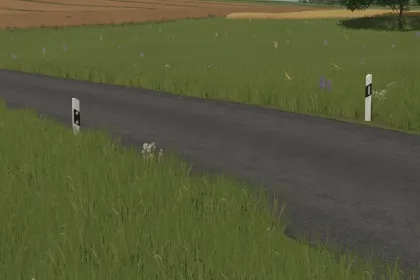 Realistic German Guide Posts (Prefab) — German Road Posts for FS25 Map — 2