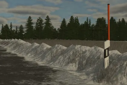 Realistic German Guide Posts (Prefab) — German Road Posts for FS25 Map — 5