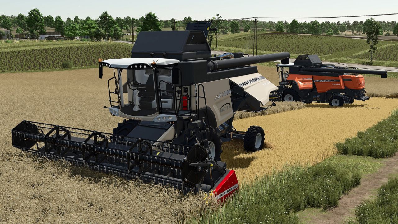 Комбайн Massey Ferguson Beta 7360 AL4 для Farming Simulator 25