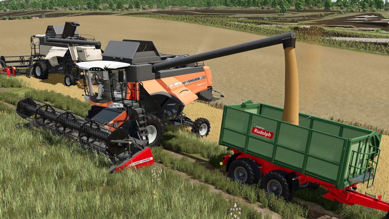 Комбайн Massey Ferguson Beta 7360 AL4 для Farming Simulator 25