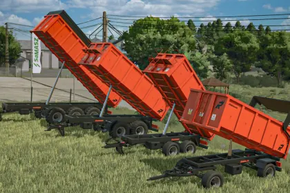 Ефективний Пак Самоскидних Причепів Rinoagro Tipping Trailer Pack для Farming Simulator 25 — 1