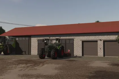 Efficient Machine Storage — Modern Shed for Equipment in FS25 — 2