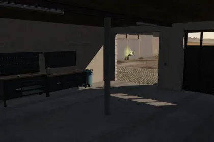 Efficient Machine Storage — Modern Shed for Equipment in FS25 — 3