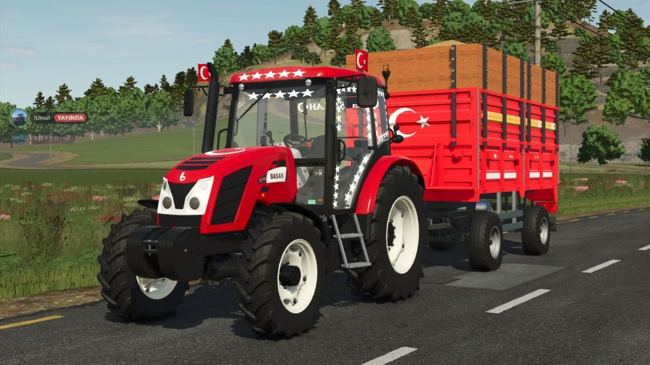 Mocny Traktor BASAK 2110s do Farming Simulator 25 z Ładowaczem Czołowym