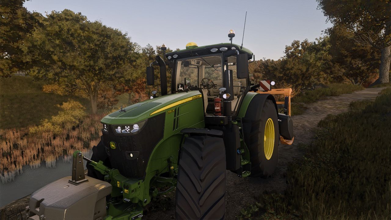 Потужний Трактор John Deere 7R Edit 2014 — Яскравий LED Тюнінг для FS25 - Скріншоти