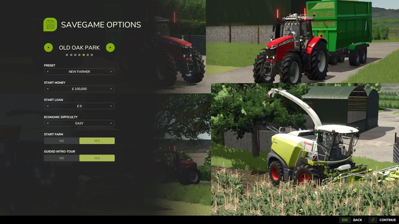 Atmosphärische Karte Old Oak Park 2x für Farming Simulator 25 — Nordirland - Screenshots