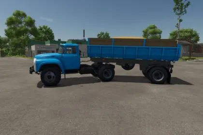 Legendärer Lkw ZIL-130 V1 + Anhänger PS-1305 für Farming Simulator 25 — 1