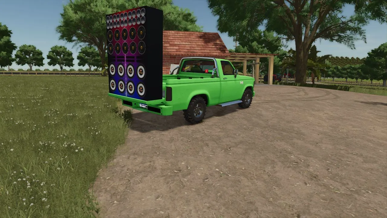 Impressive Car Lizard D-20 PAREDÃO with Powerful Sound for Farming Simulator 25