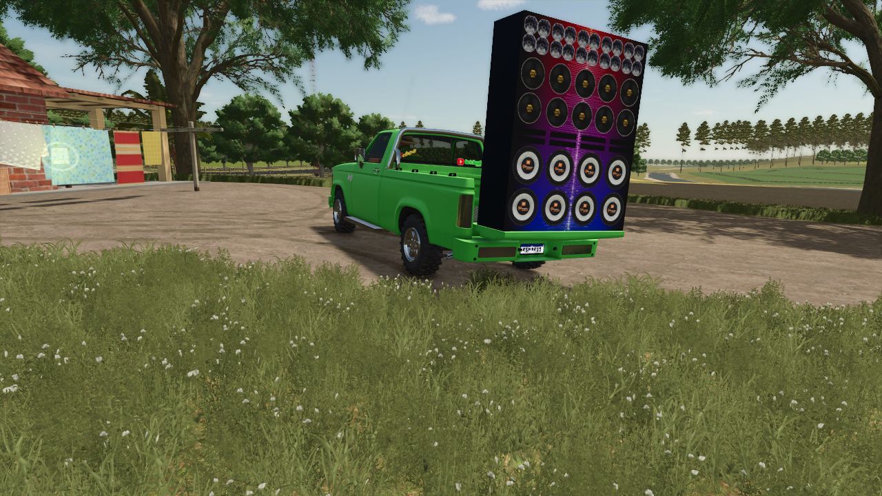 Impressive Car Lizard D-20 PAREDÃO with Powerful Sound for Farming Simulator 25