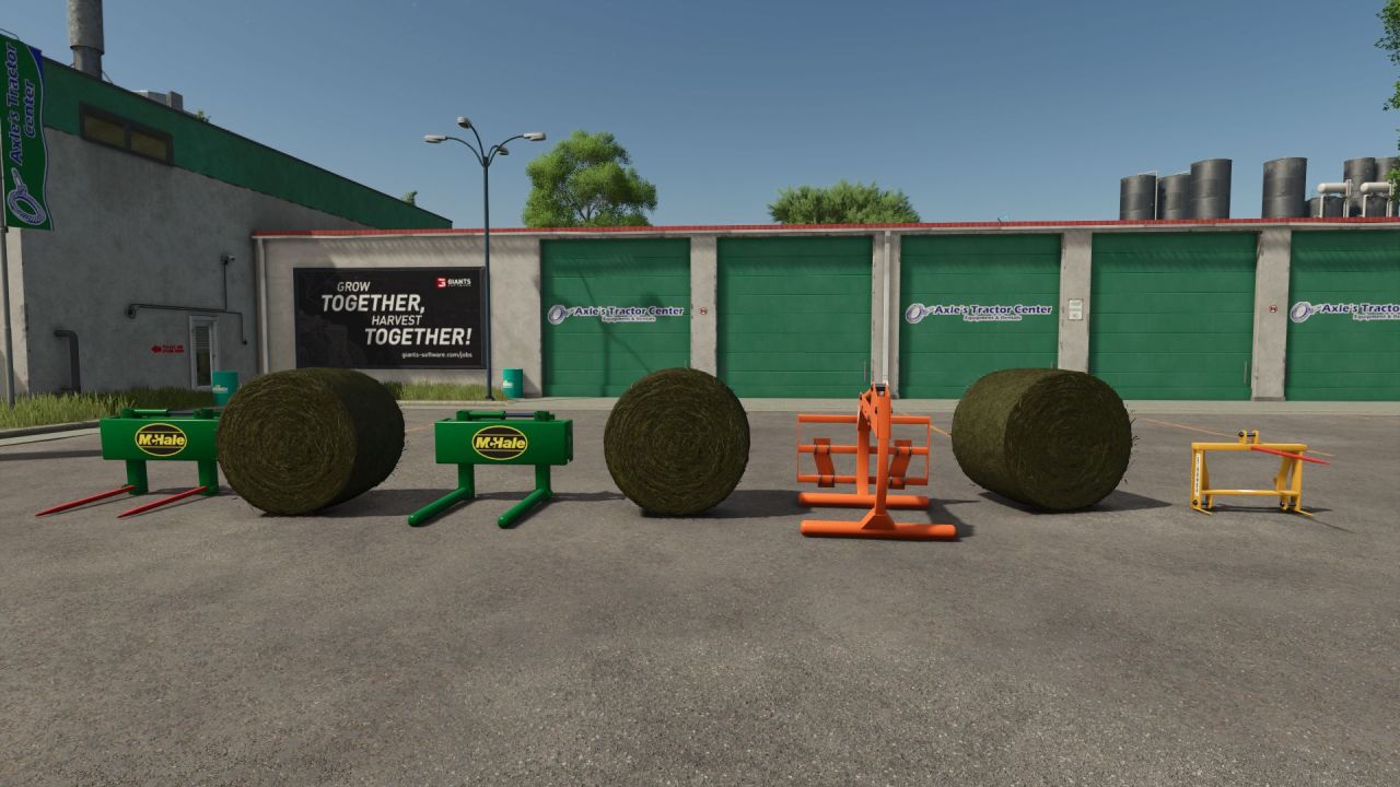 Ефективні Round Bale Handlers (McHale 691, Ritchie, Stronga SBS100) — Нові Захвати для Тюків у FS25
