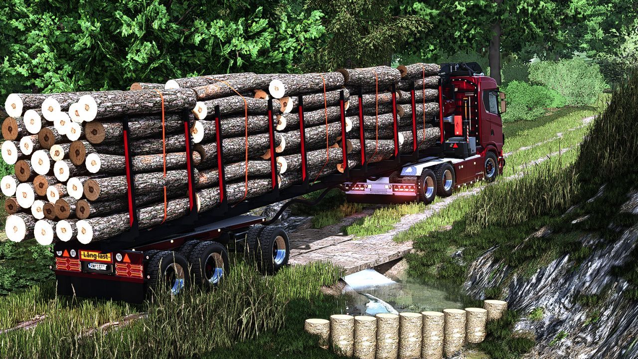 Ефективний Wood Trailer Pack: 3 Причепи для Перевезення Лісу у Farming Simulator 25