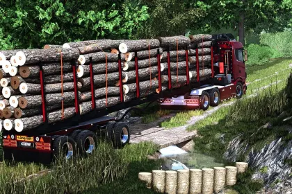 Ефективний Wood Trailer Pack: 3 Причепи для Перевезення Лісу у Farming Simulator 25 — 2