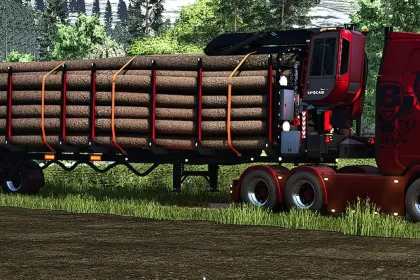 Ефективний Wood Trailer Pack: 3 Причепи для Перевезення Лісу у Farming Simulator 25 — 4