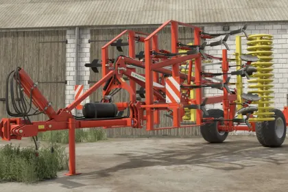 Ефективний Культиватор Pöttinger Synkro 4030 для Швидкої Обробки Ґрунту в FS25 — 1