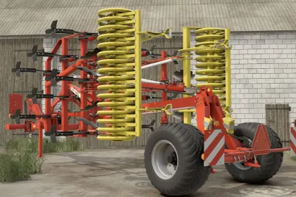 Ефективний Культиватор Pöttinger Synkro 4030 для Швидкої Обробки Ґрунту в FS25 — 2