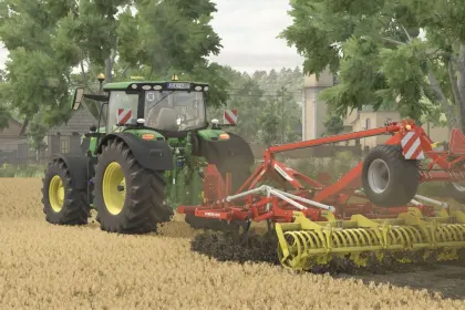 Ефективний Культиватор Pöttinger Synkro 4030 для Швидкої Обробки Ґрунту в FS25 — 4