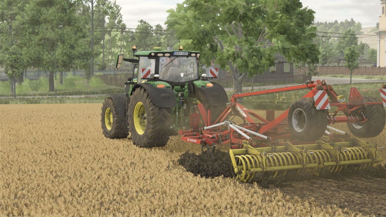 Ефективний Культиватор Pöttinger Synkro 4030 для Швидкої Обробки Ґрунту в FS25