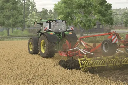 Ефективний Культиватор Pöttinger Synkro 4030 для Швидкої Обробки Ґрунту в FS25 — 5