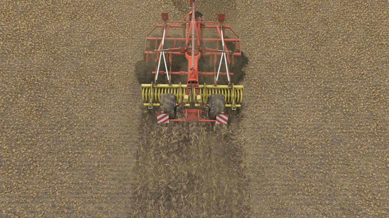 Ефективний Культиватор Pöttinger Synkro 4030 для Швидкої Обробки Ґрунту в FS25