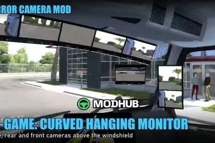 Камери замість дзеркал – усі вантажівки (MirrorCam, задня та передня) v1.0 для ATS