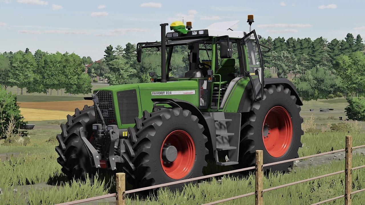 Mocny Traktor Fendt Favorit 800 Series (816–824) do Farming Simulator 25
