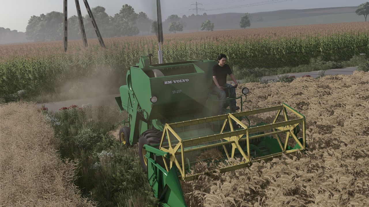 Комбайн Volvo ST-257 для Farming Simulator 25