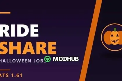 Мод Ride Share Jobs for Road Trip (Halloween) v1.0 для ATS