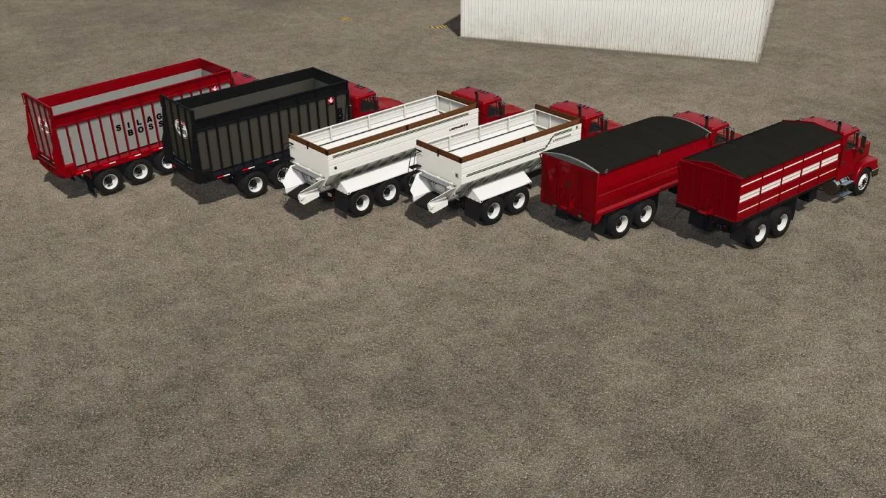 Універсальний Bulk Truck Bed Pack — Потужні Кузови X2/X3 та Pup Trailer для Farming Simulator 25
