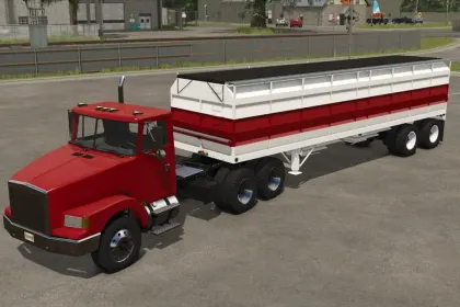 Надійний Зерновий Напівпричіп Lizard Esler Grain Trailer 35 000 л для Farming Simulator 25 — 3