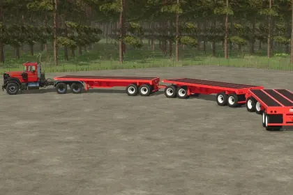 Універсальний American Flatbed Pack — Потужні Платформи для Перевезень у FS25 — 2
