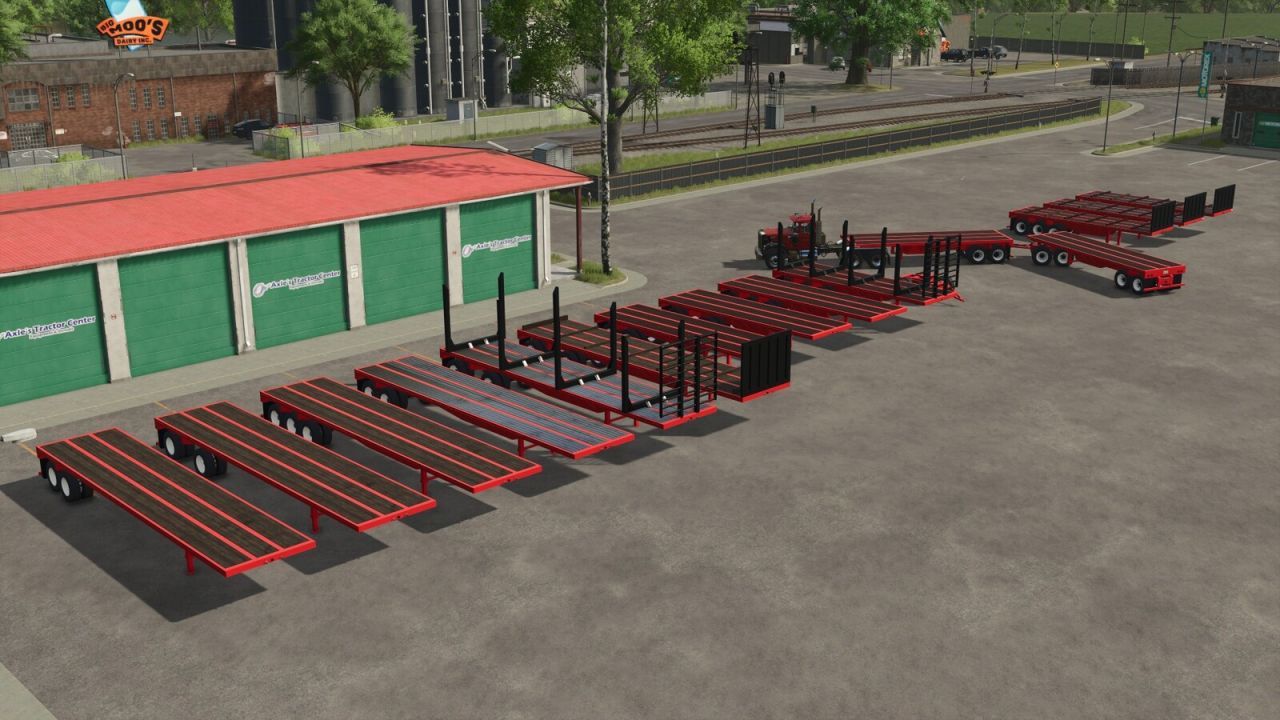 Універсальний American Flatbed Pack — Потужні Платформи для Перевезень у FS25 - Скріншоти