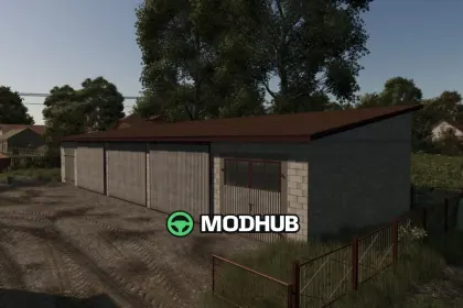 Гараж з бетонних блоків V1.1 для FS25