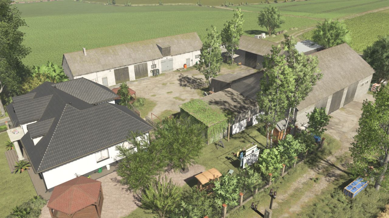 Efektywny Solek Farm Package — Pełny Zestaw Budynków dla Twojej Farmy w FS25