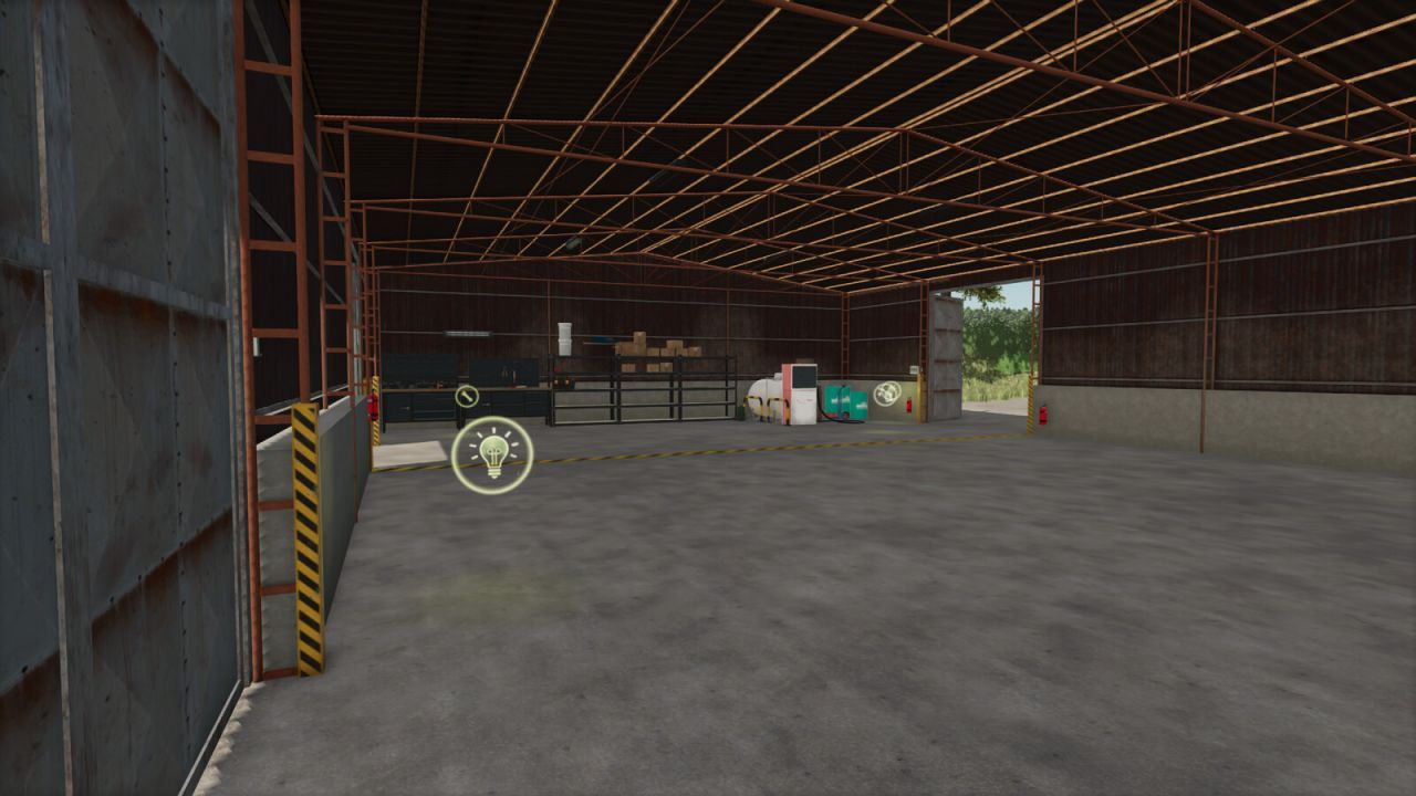 Надійний Ангар Steel Hall 42×16 м з Майстернею та Дешевою Заправкою для FS25