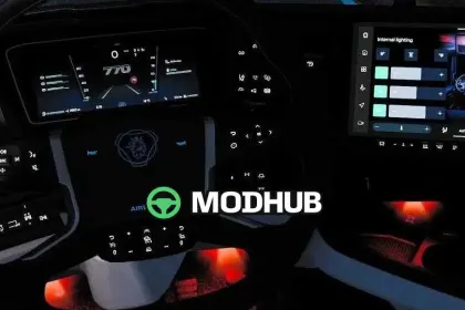 Дашборд Scania NG Improved Dashboard v5.3 для ETS2