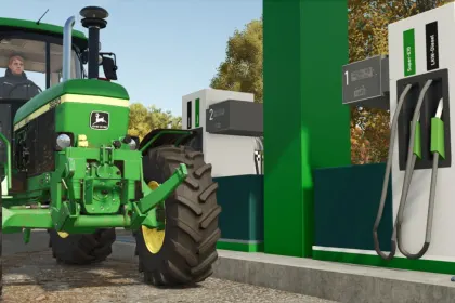 Efektywna Stacja Benzynowa — Płatna Stacja i Dynamiczny Szyld dla FS25 — 2