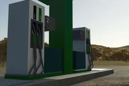 Efektywna Stacja Benzynowa — Płatna Stacja i Dynamiczny Szyld dla FS25 — 4