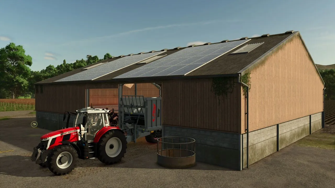 Efficient AutoStorage Animal Barn — Smart Barn with AutoStorage for Farming Simulator 25