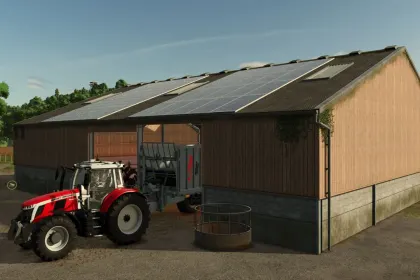 Efficient AutoStorage Animal Barn — Smart Barn with AutoStorage for Farming Simulator 25 — 1
