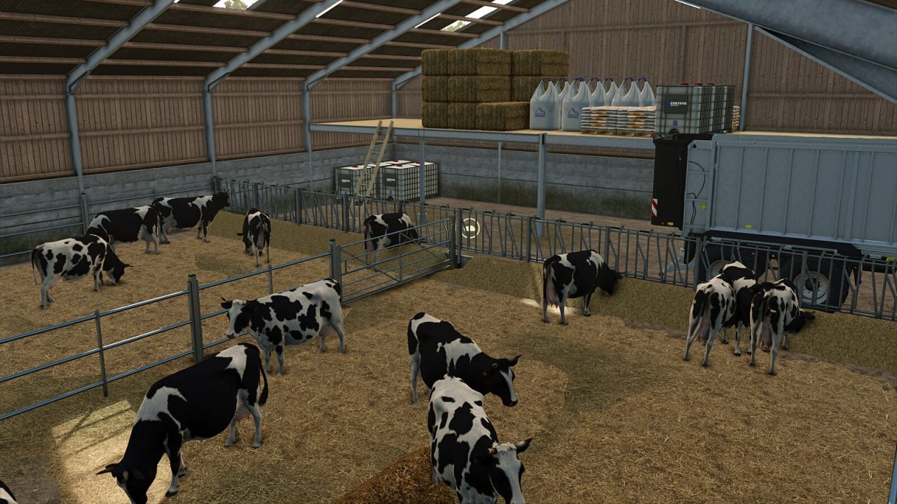 Effektiver AutoStorage Animal Barn — Intelligenter Stall mit Autolagerung für Farming Simulator 25 - Screenshots